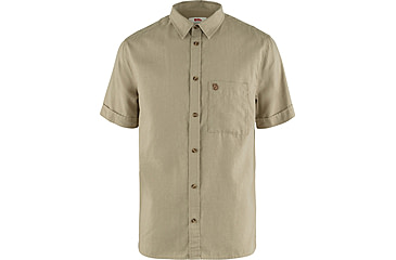 Image of Fjallraven Ovik Travel Short Sleeve Shirt - Mens, Sand Stone, 2XL, F87039-195-XXL