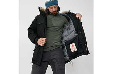 Image of Fjallraven Singi Down Jacket - Mens, Black, Large, F86699-550-L