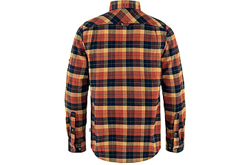 Image of Fjallraven Singi Heavy Flannel Shirt - Mens, Autumn Leaf-Dark Navy, 2XL, F81373-215-555-XXL