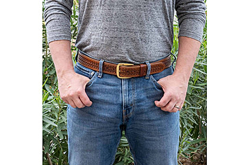 Image of Galco 1 1/2in SB28 Basket Stamped Holster Belt, Tan, 44, SB28-44