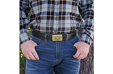 Image of Galco SB30 1 1/2in Masterbilt Flat Back Buckle Holster Belt, Black, 40in, SB30-40B