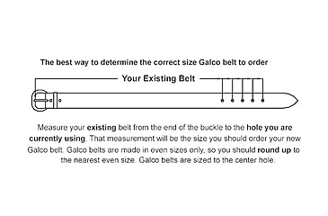 Image of Galco SB2 Sport Belt - Black - Size - 44 SB2-44B