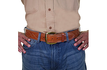 Image of Galco SB6 Fancy Stitched Belt - Tan - Size - 36 SB6-36