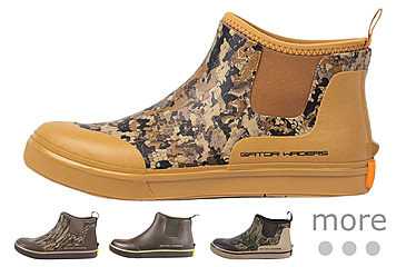 Image of Gator Waders Camp Boots - Men's, 7 Brown, Bottomland, Brown, Greenleaf, Mossy Oak Bottomland, Olive