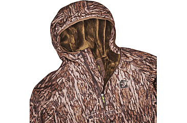Image of Gator Waders Waterproof 1/2 Zip Bog Hoodie - Womens, Mossy Oak Bottomland, Small, BOG32WS