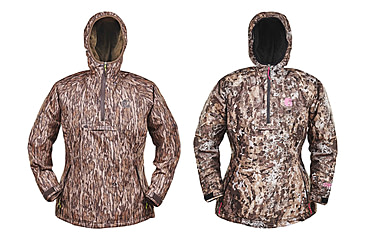 Image of Gator Waders Waterproof 1/2 Zip Bog Hoodie - Women's, Mossy Oak Bottomland, Seven