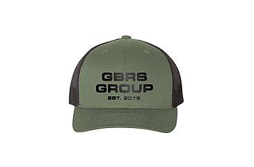 Image of GBRS Group Anniversary Edition Instructor Trucker Hat - Men's, Loden, HAT-SIL-GRNBLK
