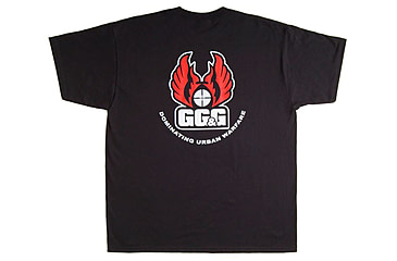 Image of GG&amp;G Mens Short Sleeve Logo T-Shirt,Medium,Black GGG-7101