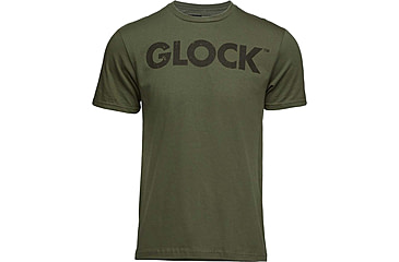 Image of Glock Caliber Tee, Military Green Ringspun Cotton, Short Sleeve, Medium, AP96157