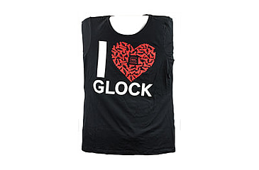Image of Glock Women Short Sleeve "I Love Glocks" Shirt, Black, XXL, GLAP95135