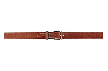 Image of Gould &amp; Goodrich Reinforced 1.25in Shooters Belt w/Brass Buckle, 34in, Chestnut Brown, 190-34BR