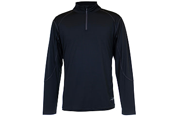 Image of Habit 1/4 Zip Performance Layer - Mens, Black, Extra Large, PT1302-238-XL
