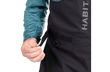 Image of Habit Anglers Bluff Rain Bib - Mens, Habit Gray Waves/Black, 2XL, RS10033-7A7-2X