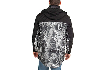 Image of Habit Anglers Bluff Rain Jacket, Habit Gray Waves/Black, Extra Large, RS10032-O-8-6-XL-4G5