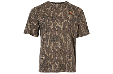 Image of Habit Bear Cave Camo Short Sleeve Tee w/ Habit Logo - Mens, Mossy Oak New Bottomland, Small, TS1229-014-S