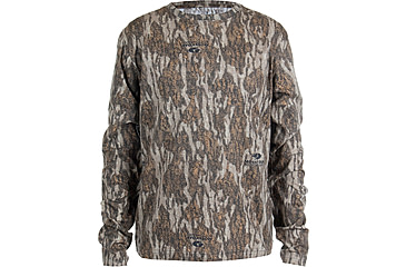 Image of Habit Youth Bear Cave Long Sleeve Camo Tee - Boy's, Small, Mossy Oak New Bottomland, 1409643