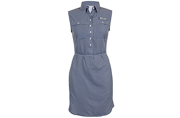 Image of Habit Sun Ridge River Guide Dress - Womens, Patriot Blue Seafarer Check, 2XL, DR1001-952-W2X