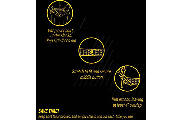 Image of HERO'S PRIDE Shirt Tailor Rubber Belt - Men's, Gray, 44, 9074B44