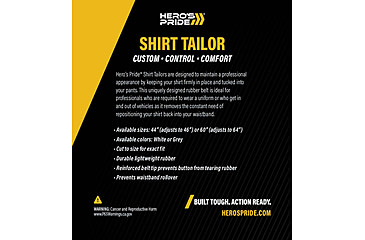 Image of HEROS PRIDE Shirt Tailor Rubber Belt, Gray - 9074B44