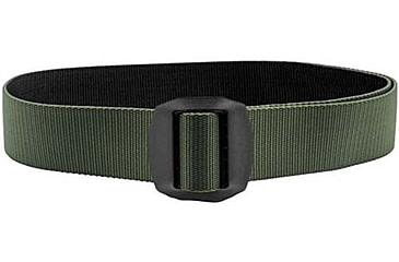 Image of HERO'S PRIDE Tactical Edc Reversible Belt W/ Black Buckle - Stitching Defect, Black/Olive Drab, Large, 1343X-6-L-38-B