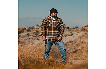 Image of HOWITZER Guerilla L/S Flannel - Mens, Brown, 3XL, 371WV119-BR-3X
