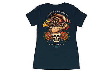Image of HOWITZER Liberty S/S Vneck Tee - Womens, Midnight Navy, Extra Small, CVW7142-MDNV-XS