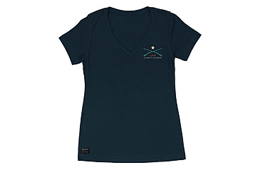Image of HOWITZER Liberty S/S Vneck Tee - Womens, Midnight Navy, Small, CVW7142-MDNV-S