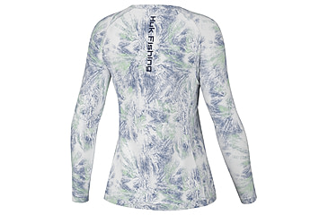 Image of HUK Performance Fishing Aqua Dye Pursuit Crew Shirt - Womens, White, L, H6120173-100-L