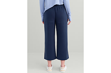 Image of HUK Performance Fishing Bayside Wide Leg Crop - Womens, Naval Academy, Large, H6200090-413-L