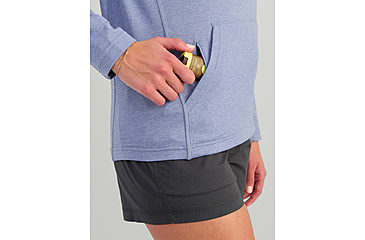 Image of HUK Performance Fishing Coldfront Pullover Hoodie - Womens, Lghtng Sky Hthr, Large, H6130023-463-L