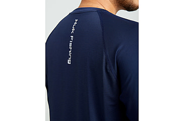 Image of HUK Performance Fishing Huk Icon Crew Long Sleeve Shirt Naval Academy 2XL C98F4773, ATH1200573413M