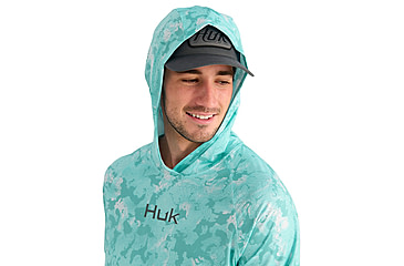 Image of HUK Performance Fishing Airweight Hoodie Kc Printed - Mens
