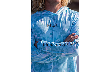 Image of HUK Performance Fishing Airweight Hoodie Kc Printed - Mens