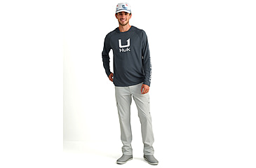 Image of HUK Performance Fishing Icon Long Sleeve Hoodie - Mens