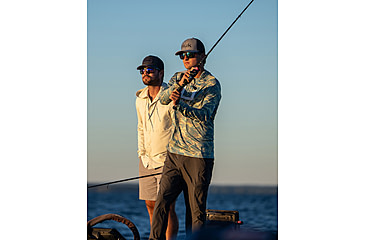 Image of HUK Performance Fishing Icon Printed Long Sleeve Hoodie - Mens
