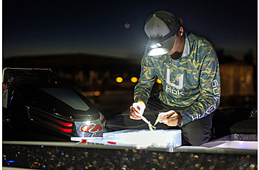 Image of HUK Performance Fishing Icon Printed Long Sleeve Hoodie - Mens