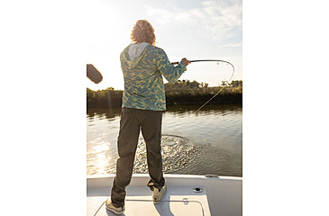 Image of HUK Performance Fishing Icon Printed Long Sleeve Hoodie - Mens