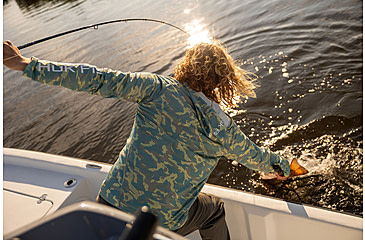 Image of HUK Performance Fishing Icon Printed Long Sleeve Hoodie - Mens