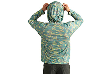 Image of HUK Performance Fishing Icon Printed Long Sleeve Hoodie - Mens