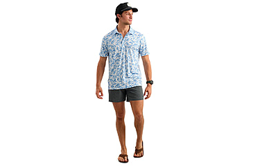 Image of HUK Performance Fishing Pursuit Kc Printed Polo - Mens