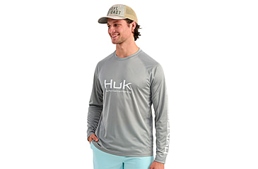 Image of HUK Performance Fishing Pursuit Long Sleeve Crew - Mens