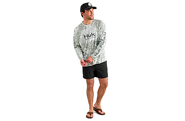 Image of HUK Performance Fishing Pursuit Long Sleeve Crew - Mens