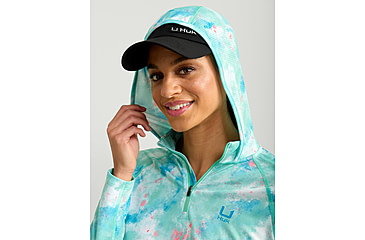 Image of HUK Performance Fishing Icon Performance Hoodie - Womens, Bermuda, Extra Large, H6120171-373-XL