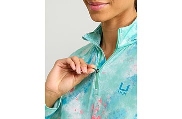 Image of HUK Performance Fishing Icon Performance Hoodie - Womens, Bermuda, Extra Large, H6120171-373-XL