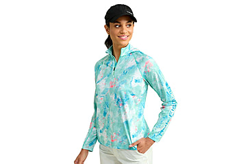 Image of HUK Performance Fishing Icon Performance Hoodie - Womens, Bermuda, Extra Large, H6120171-373-XL