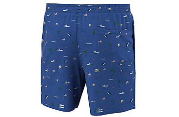 Image of HUK Performance Fishing KC Fish Beach Freedom Pursuit Volley Short - Mens, Set Sail, M, H2000214-489-M