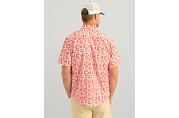 Image of HUK Performance Fishing Kona Printed Short Sleeve Shirt - Mens, Channel Marker2, Extra Large, H1500212-625-XL