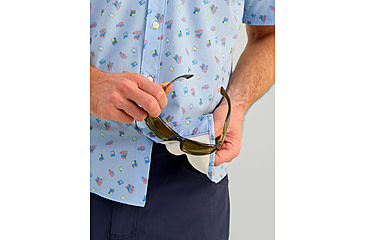 Image of HUK Performance Fishing Kona Printed Short Sleeve Shirt - Mens, Windsurfer, Small, H1500212-454-S