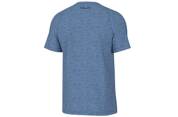 Image of HUK Performance Fishing Performance Tee SS Cationic Heather - Mens, Quiet Hrbr Hthr, L, H1200618-509-L