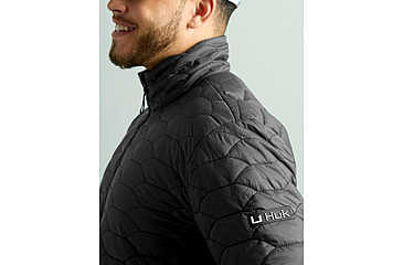 Image of HUK Performance Fishing Scale Jacket - Mens, Black, Extra Large, H4000156-001-XL
